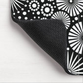 Mooie zwarte en witte mousepad muismat (Hoek)