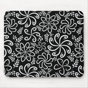 Mooie zwarte en witte mousepad muismat