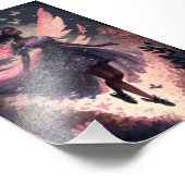 Mooie zwarte feiën foto afdruk (Hoek)