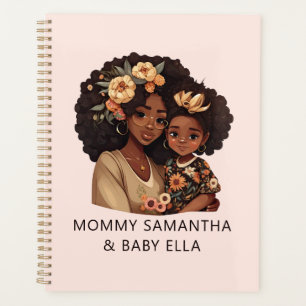 Mooie zwarte moeder en dochter (10) planner