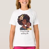 Mooie zwarte moeder en dochter (21) t-shirt (Voorkant)