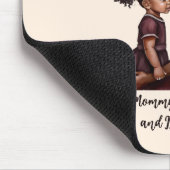 Mooie zwarte moeder en dochter (28) muismat (Hoek)