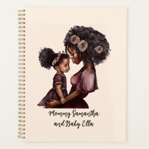 Mooie zwarte moeder en dochter (28) planner