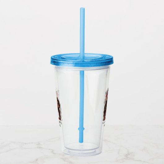 Mooie zwarte moeder en dochter (2) acryl drinkbeker (Rechts)