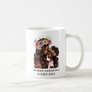 Mooie zwarte moeder en dochter (2) koffiemok