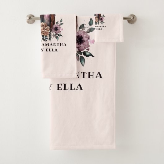 Mooie zwarte moeder en dochter (3) bad handdoek (Insitu)