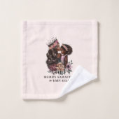 Mooie zwarte moeder en dochter (3) bad handdoek (Wasdoekje)