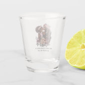 Mooie zwarte moeder en dochter (3) shot glas (Achterkant)