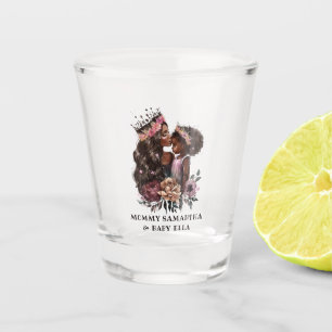 Mooie zwarte moeder en dochter (3) shot glas