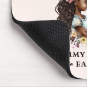 Mooie zwarte moeder en dochter (4) muismat (Hoek)