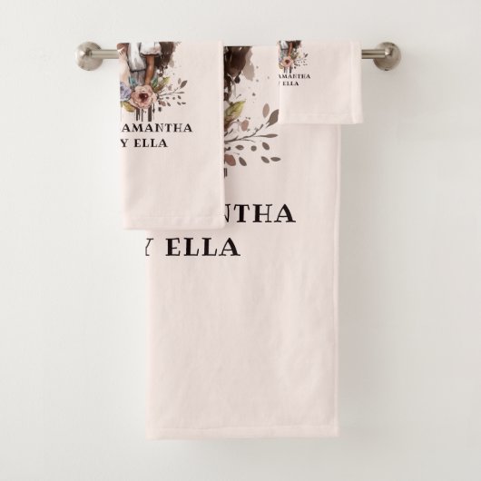 Mooie zwarte moeder en dochter (5) bad handdoek (Insitu)