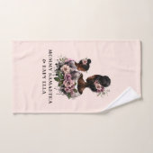 Mooie zwarte moeder en dochter (7) bad handdoek (Handdoek)