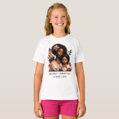 Mooie zwarte moeder en dochter (9) t-shirt (Voorkant volledig)