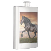 Mooie zwarte paard flacon (Rechts)