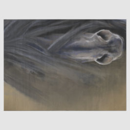 Mooie zwarte paard tissuepapier