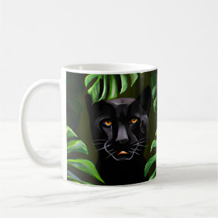 Mooie Zwarte Panter Koffiemok