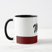 Mooie zwarte witte rode Mok (Links)