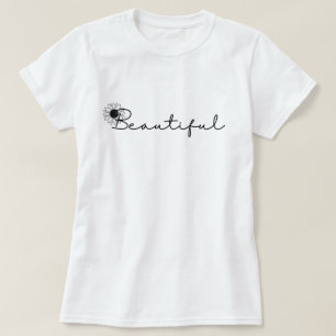  Mooie Zwarte Zonnebloem Bloemen Bloemen T-shirt