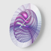 Mooie zwendelroze Abstracte fractale kunst Grote Klok (Hoek)