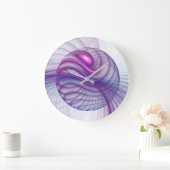 Mooie zwendelroze Abstracte fractale kunst Grote Klok (Huis)