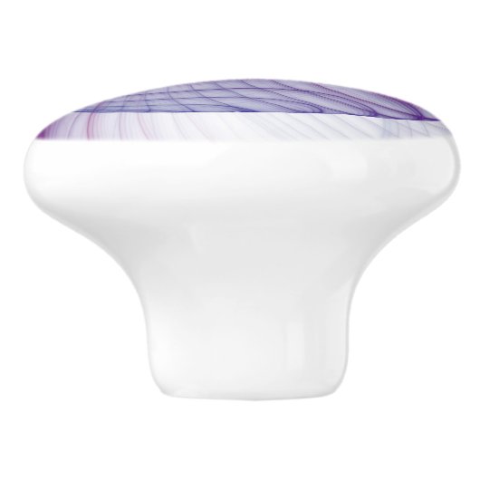 Mooie zwendelroze Abstracte fractale kunst Keramische Knop (Zijkant)