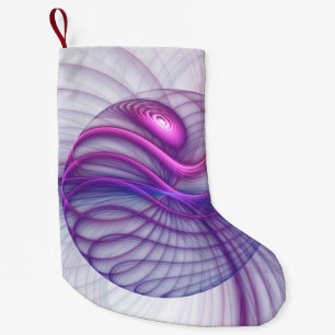 Mooie zwendelroze Abstracte fractale kunst Kleine Kerstsok