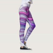 Mooie zwendelroze Abstracte fractale kunst Leggings (Rechts)
