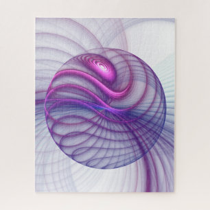 Mooie zwendelroze Abstracte fractale kunst Legpuzzel