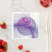 Mooie zwendelroze Abstracte fractale kunst Servetten (Insitu)