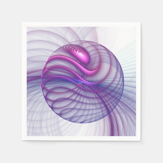 Mooie zwendelroze Abstracte fractale kunst Servetten (Voorkant)