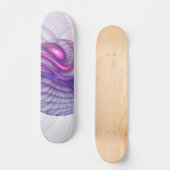 Mooie zwendelroze Abstracte fractale kunst Skateboard (Voorkant)