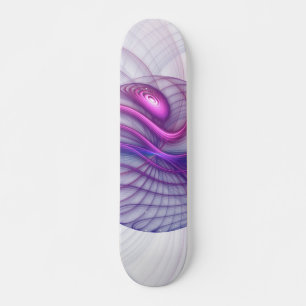 Mooie zwendelroze Abstracte fractale kunst Skateboard