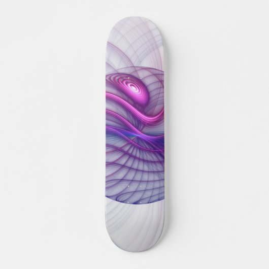 Mooie zwendelroze Abstracte fractale kunst Skateboard (Voorkant)