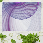 Mooie zwendelroze Abstracte fractale kunst Theedoek (Gevouwen)