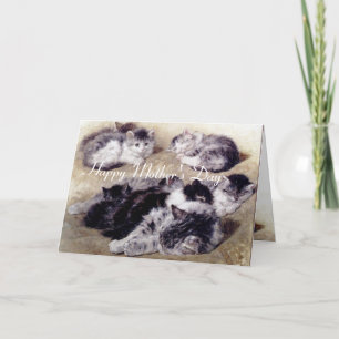 MOOIERKAT MET KITTEN / Moederdag Kaart