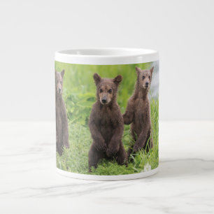 Mooiste baby dieren Kamchatka bruine beerwelpen Extra Grote Beker