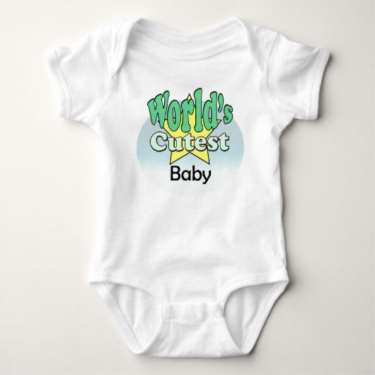 Mooiste baby ter wereld (jongen) romper (Voorkant)