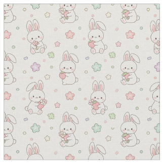 Mooiste Dromen: Kawaii Konijn en Aardbei Stof