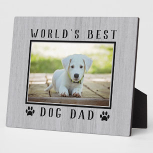 Mooiste Hond Papa Pootafdrukken Huisdier Foto Rust Fotoplaat