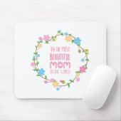 Mooiste moeder Moederdag | Muismat (Met muis)