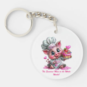 Mooiste Moeder Varkens Chef Sleutelhanger