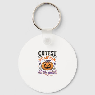 Mooiste Pompoen In De Patch Halloween Shirt Ontwer Sleutelhanger