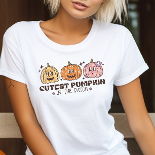 Mooiste Pompoen in de Patch Retro Halloween Tri-Blend Shirt