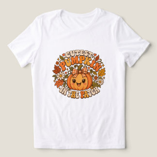 Mooiste Pompoen in de Patch Vrouwen Herfst T-Shirt