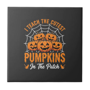 Mooiste Pompoenen In De Patch Leraar Halloween_1 Tegeltje