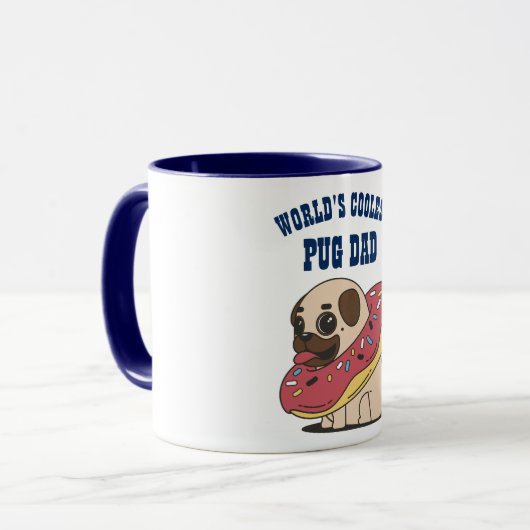 Mooiste PUG-PAPA ter wereld - Grappige honden-donu Mok