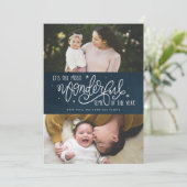 Mooiste tijd van het jaar marinefoto feestdagenkaart (Staand voorkant)