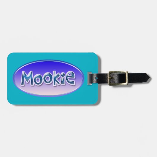 "MOOKIE", bijnaam Label Bagagelabel (Voorkant horizontaal)
