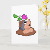 Mool Aarde Bloem Kaart (Gele Bloem)