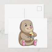 Mool als gamer met joystick briefkaart (Voorkant / Achterkant)